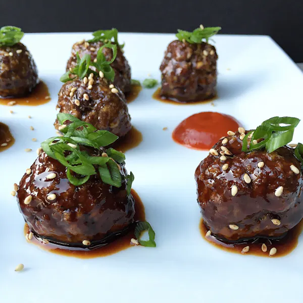 Recipe: Spicy Teriyaki & Sriracha Glazed Venison Meatballs