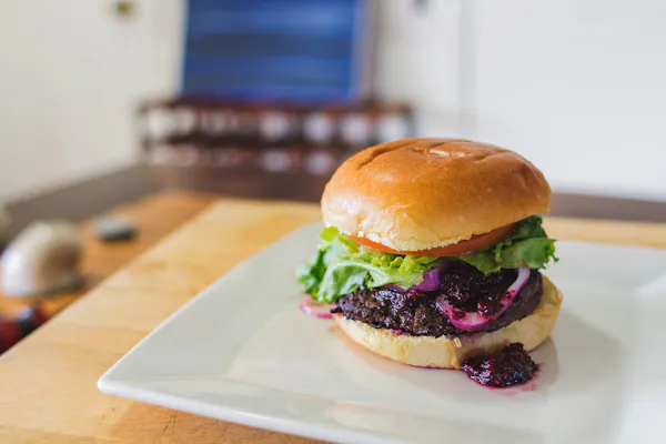 Recipe: Black Bear Burger with Blueberry BBQ Sauce