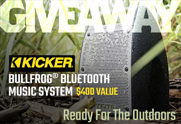 Giveaway by KICKER: Bullfrog Bluetooth Music System